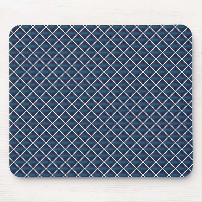 Abteil-Design abgerundet Blau Mousepad (Vorne)