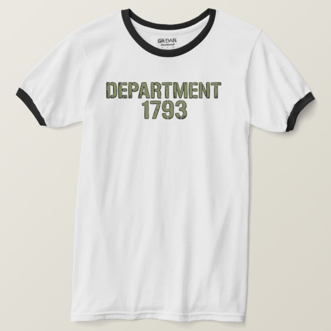 Abteilung 1793 Ringer T-Shirt (Design vorne)