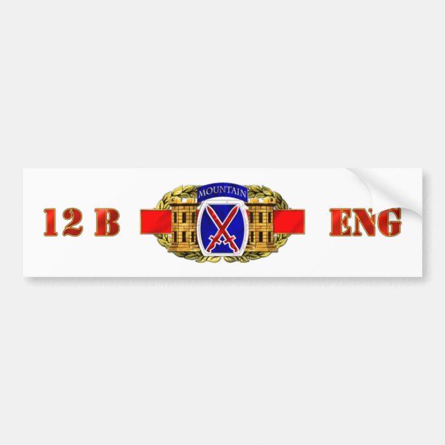 Abteilung des Berg12b 10. Autoaufkleber (Vorne)