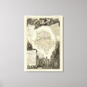 Abteilung D'Indre und Dormouse Leinwanddruck