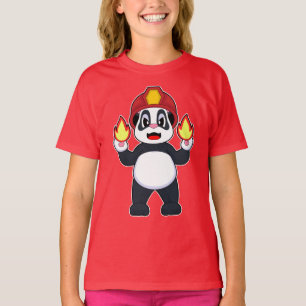 Abteilung Feuerwehr Panda T-Shirt