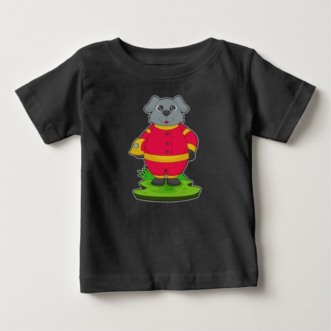 Abteilung Feuerwehrfeuer Baby T-shirt (Vorderseite)