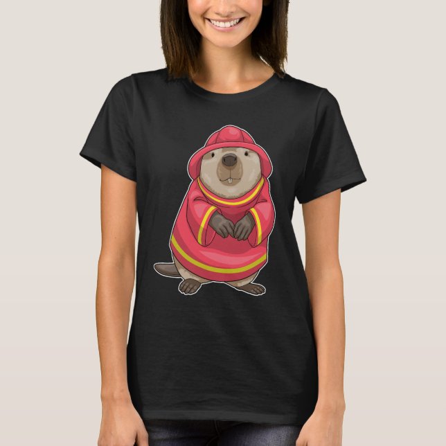 Abteilung für Beaver-Feuerwehrfeuer T-Shirt (Vorderseite)