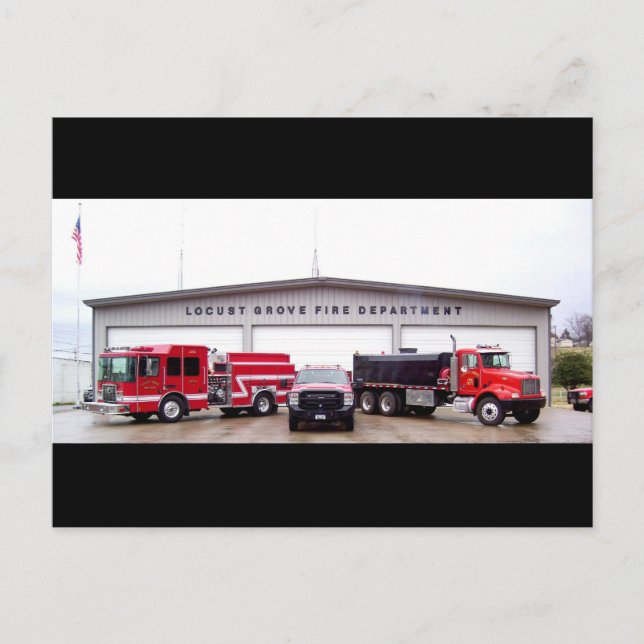 Abteilung für das örtliche Grove Fire - Oklahoma P Postkarte (Vorderseite)