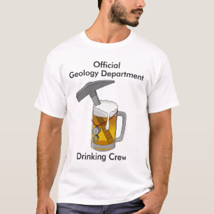 Abteilung für offizielle Geologie Trinkwasser Crew T-Shirt