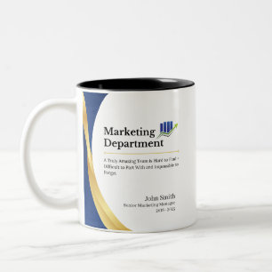 Abteilung für personalisiertes Marketing Kaffeemas Zweifarbige Tasse