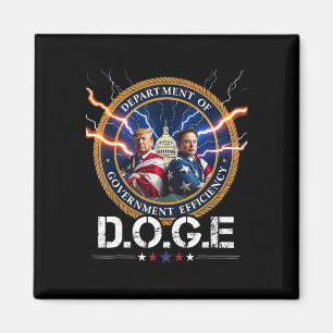 Abteilung für Regierungseffizienz Doge Trump 47t Magnet