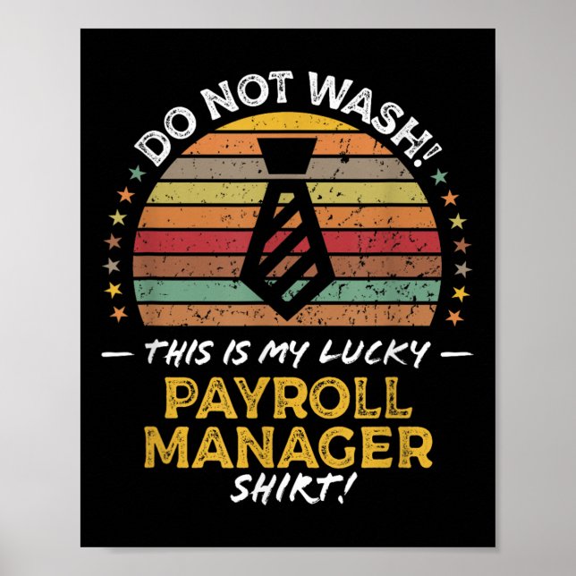 Abteilung Gehaltsverwaltung Funny Quote Grafik Poster (Vorne)