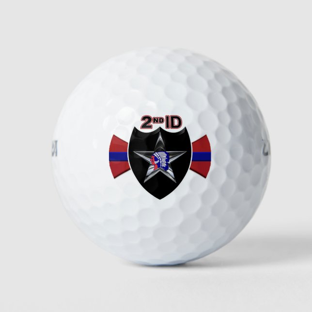 Abteilung Infanterie "Abteilung Indianhead" Zoll Golfball (Vorderseite)