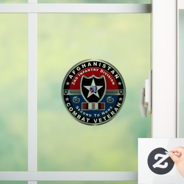 Abteilung Infanterie "Afghanistan Combat Veteran" Fensteraufkleber (Zuhause)