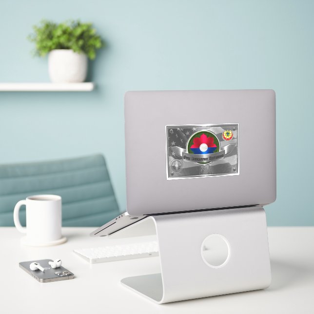 Abteilung Infanterie Aufkleber (Laptop auf Schreibtisch)