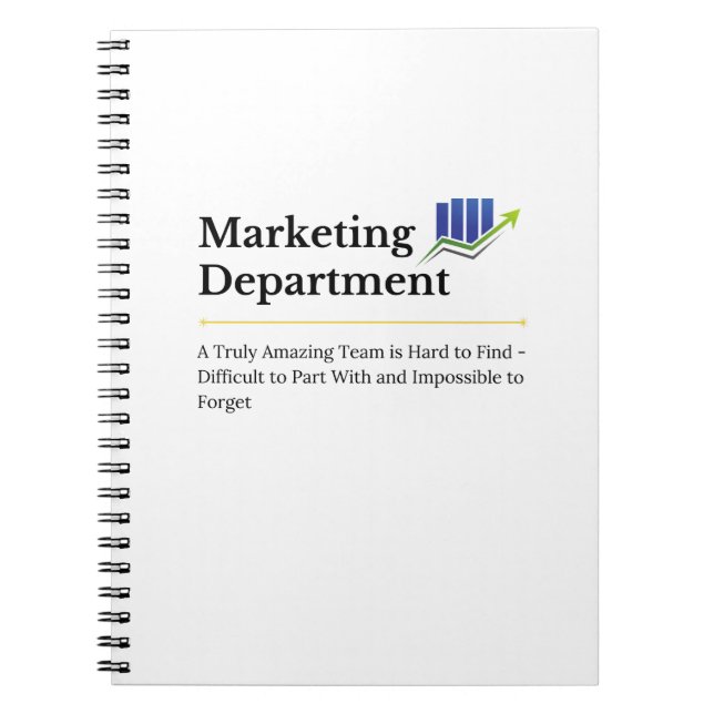 Abteilung Marketing Notizblock (Vorderseite)