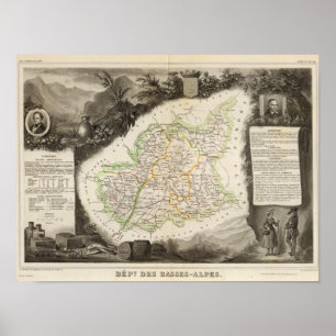 Abteilung über niedrige Alpen Poster