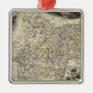 Abteilung von Saone und von Loire Ornament Aus Metall