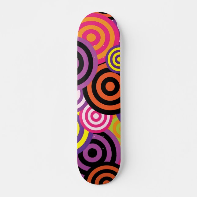 ABTRACT ART COLORFULSKATEBOARDS DER 1960er Jahre Skateboard (Vorne)