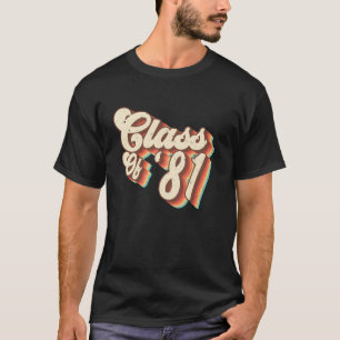 Abtreffen der Abschlussklasse 1981 Retro-Abschluss T-Shirt