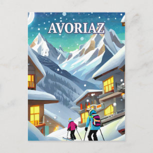 Abtreibung: Hivernale-Poesie in den Alpen Postkarte