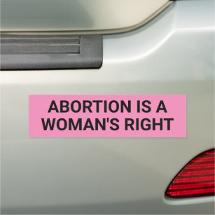 Abtreibung ist der rechte rosa politische Protest  Auto Magnet