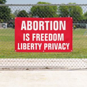Abtreibung ist Freedom Liberty Privacy Pro Banner
