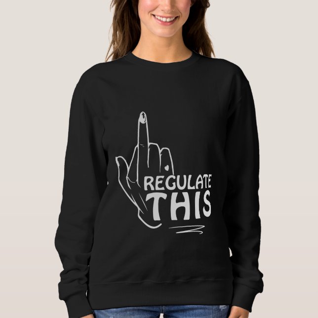 Abtreibung ist Gesundheit, feministische Kunst, Ab Sweatshirt (Vorderseite)