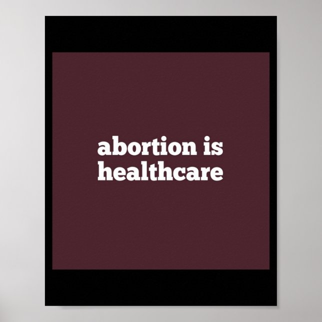 Abtreibung ist Gesundheitsvorsorge gegen waagerech Poster (Vorne)