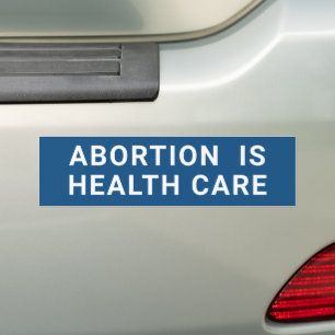 Abtreibung ist Health Care Blue Protest Autoaufkleber