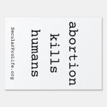 Abtreibung tötet Menschen Unterschreiben