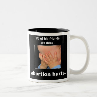 Abtreibungs-Schmerzen Zweifarbige Tasse