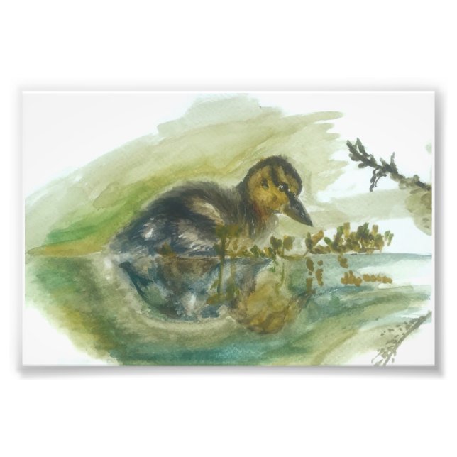 Abtropfwasserfarbe Fotodruck (Vorne)