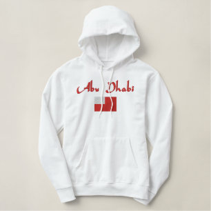 Abu Dhabi-Flagge Bestickter Hoodie
