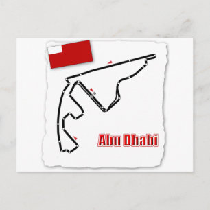 Abu Dhabi GP Circuit Postkarte