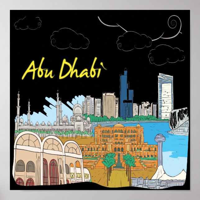 Abu Dhabi Poster (Vorne)