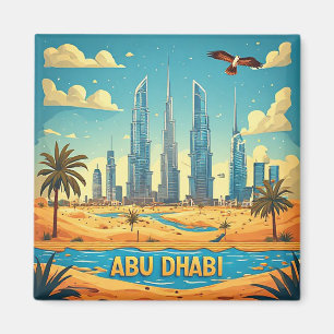 🧲 Abu Dhabi Reiseerinnerungen aus den VAE Magnet