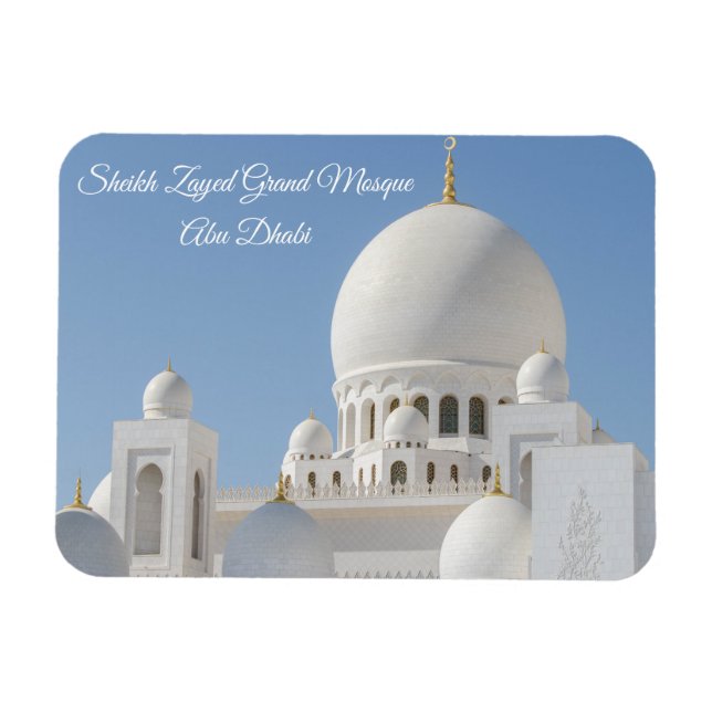 Abu Dhabi | Sheik Zayed Grand Mosque Magnet (Horizontal)