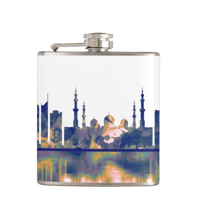 Abu Dhabi Skyline Flachmann (Vorderseite)