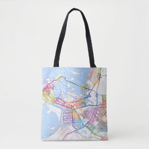 Abu Dhabi United Arab Emirates - Stadtplan Tasche