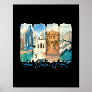 Abu Dhabi Vereinigte Arabische Emirate Reise Trip  Poster