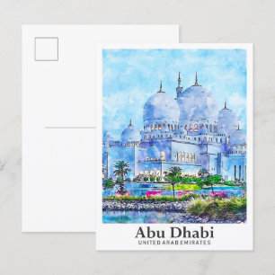 Abu Dhabi Vereinigte Arabische Emirate Reise Wasse Postkarte