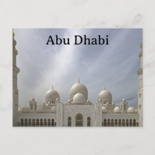 Abu Dhabi Vintage Reise Tourismus Werbung Postkarte