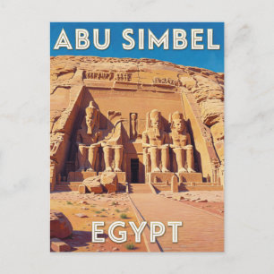 Abu Simbel Ägypten Antiker Tempel Landschaft Postkarte