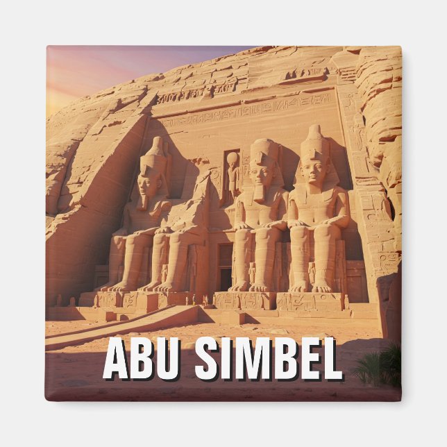 Abu Simbel Egypt Travel Magnet (Vorne)