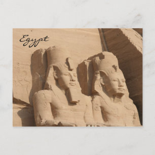 abu simbel pharoah postkarte