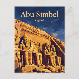 Abu-Simbel-Tempel Ägypten Postkarte