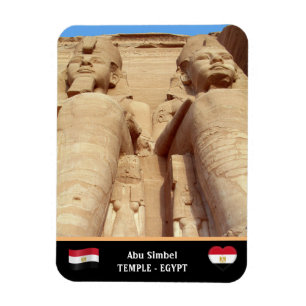 Abu Simbel Temple & Pharaoh Statuen /Ancient Ägypt Magnet