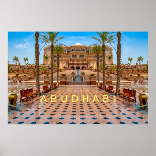 Abudhabi - Palast Poster (Vorne)