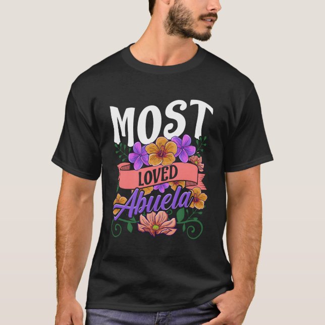Abuela Floral Mütter Day T-Shirt (Vorderseite)