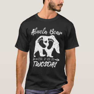 Abuela Grandma Bear New Baby Showmann Announ T-Shirt