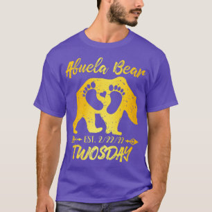 Abuela Grandma Bear New Baby Showmann Announ T-Shirt
