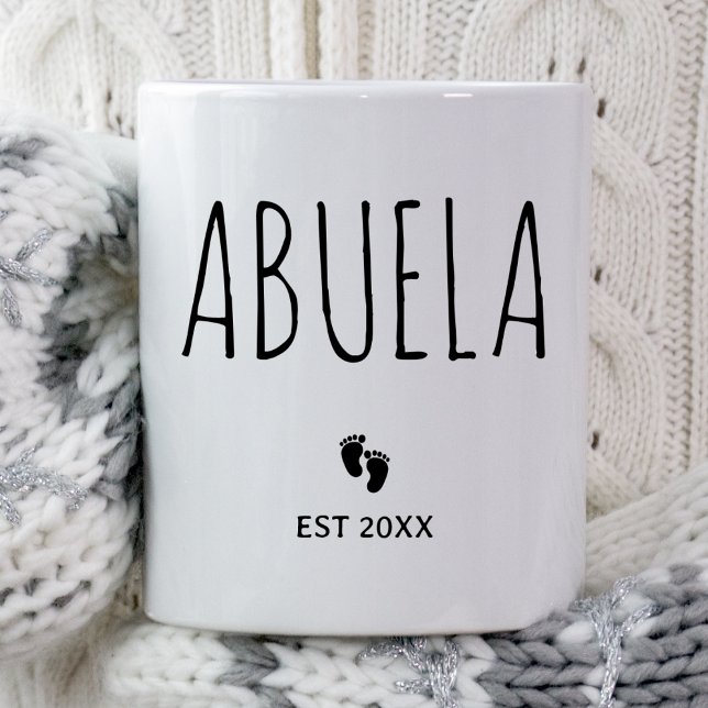 Abuela New Baby Reveal Idee Spanisch Oma Geschenk Kaffeetasse (Von Creator hochgeladen)