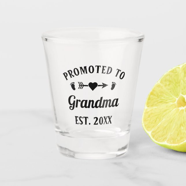 Abuela Nonna Nanna Grandmutter bewirbt sich für Om Schnapsglas (Vorderseite)